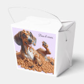 Dachshund Party Bedankdoosjes (Achterkant)