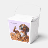 Dachshund Party Bedankdoosjes (Voorkant Zijde)