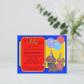 Dachshund Party Birthday Barker Kaart (Staand voorkant)