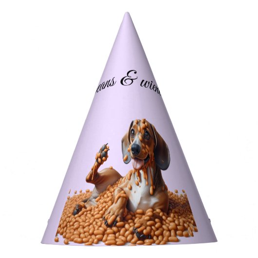 Dachshund Party Feesthoedjes (Voorkant)