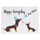 Dachshund Party Groot Cadeauzakje (Voorkant)