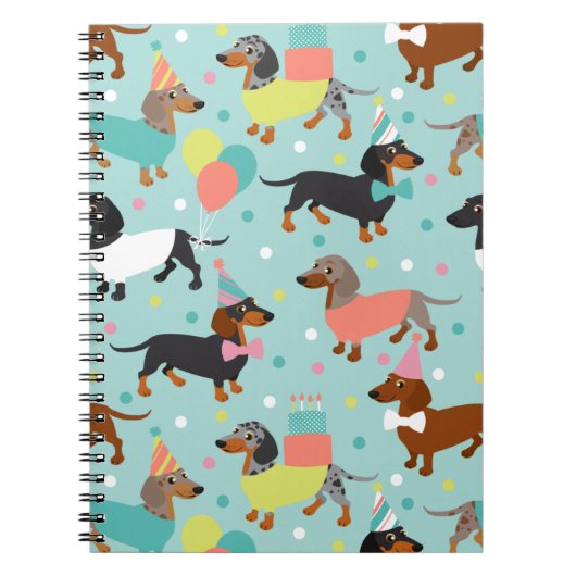 Dachshund Party Notitieboek (Voorkant)