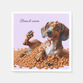 Dachshund Party Servet (Voorkant)