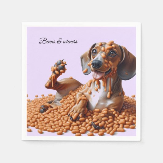 Dachshund Party Servet (Voorkant)