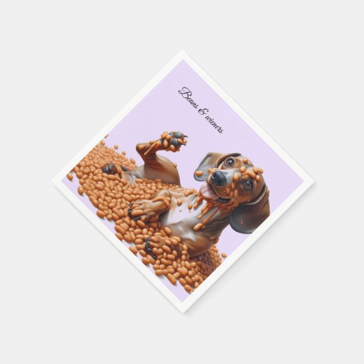 Dachshund Party Servet (Hoek)