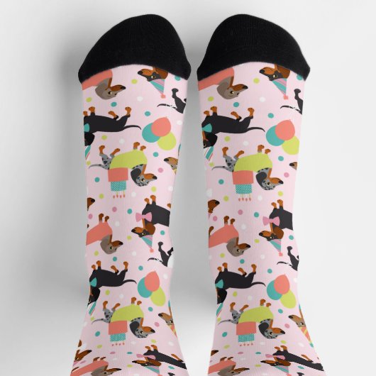 Dachshund Party Sokken (Top)