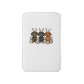 Dachshund Pasen T-Shirt Badmat (Voorkant Verticaal)