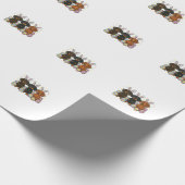 Dachshund Pasen T-Shirt Cadeaupapier (Hoek)