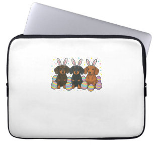 Dachshund Pasen T-Shirt Laptop Sleeve