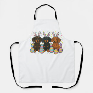 Dachshund Pasen T-Shirt Schort