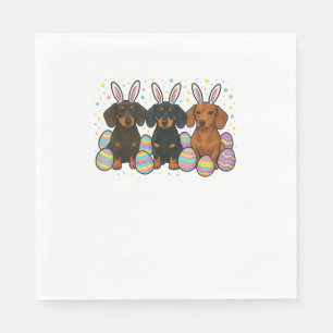 Dachshund Pasen T-Shirt Servet