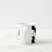 Dachshund Pattern Espresso Kop (Achterkant)