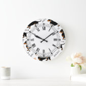 Dachshund Pattern Grote Klok (Huis)