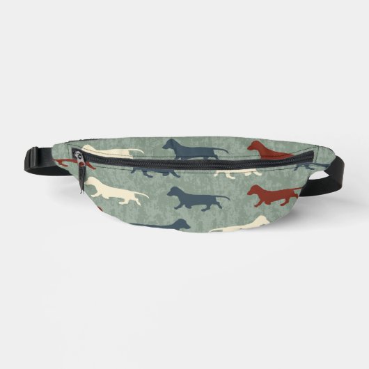 Dachshund Pattern Heuptasje (Voorkant)