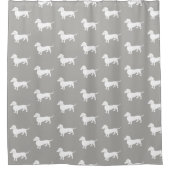 Dachshund Pattern Kies uw eigen kleuren Douchegordijn (Voorkant)