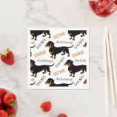 Dachshund Pattern Servetten (Insitu)