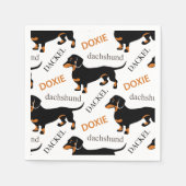 Dachshund Pattern Servetten (Voorkant)