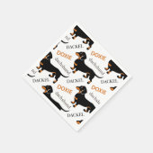 Dachshund Pattern Servetten (Hoek)