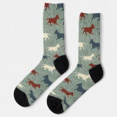 Dachshund Pattern Sokken (Links)
