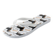 Dachshund Pattern Teenslippers (Schuin)