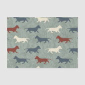 Dachshund Pattern Tissuepapier (Voorkant)