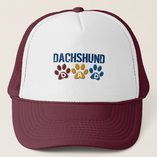 DACHSHUND Paw Print 1 Trucker Pet (Voorkant)