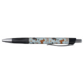 Dachshund Paws and Botten Pattern Blue Pen (Bodem)