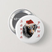 Dachshund Paws (gladde) Button (Voorkant /achterkant)