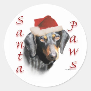 Dachshund Paws (gladde) Stickers