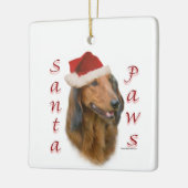 Dachshund Paws - Longhair Keramisch Ornament (Links)