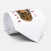 Dachshund Paws - Longhair Stropdas (Opgerold)