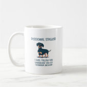 Dachshund Personal Stalker Koffiemok (Links)