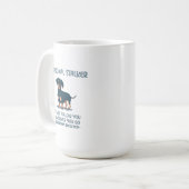 Dachshund Personal Stalker Koffiemok (Voorkant links)