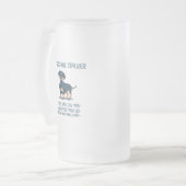 Dachshund Personal Stalker Matglas Bierpul (Voorkant links)