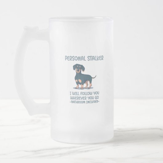 Dachshund Personal Stalker Matglas Bierpul (Links)