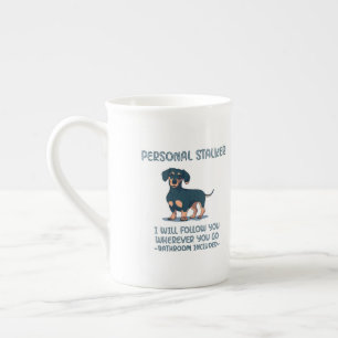 Dachshund Personal Stalker Porselein Kop