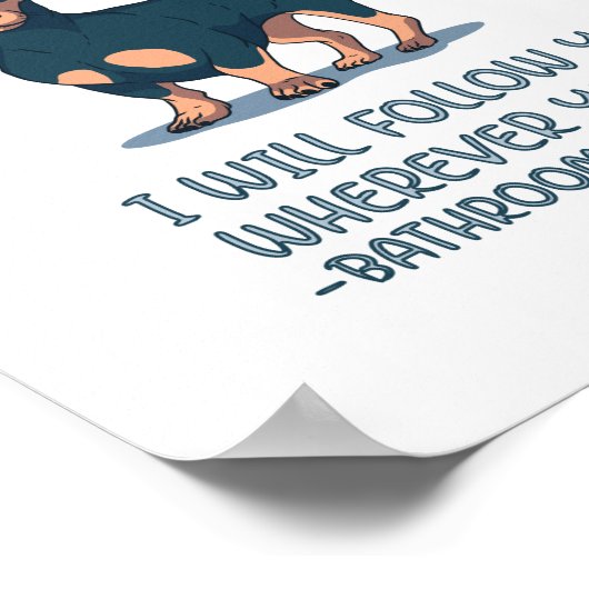 Dachshund Personal Stalker Poster (Hoek)