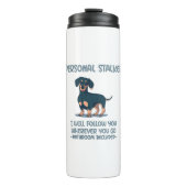 Dachshund Personal Stalker Thermosbeker (Voorkant)