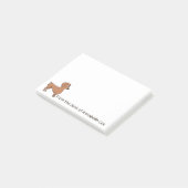 Dachshund Personaliseren Post-it® Notes (Schuin)