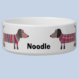 Dachshund Personalized Dog Voerbakje