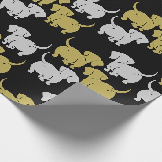 Dachshund Pet Dog Cadeaupapier (Hoek)