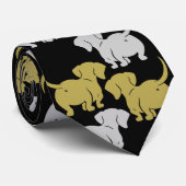 Dachshund Pet Dog Stropdas (Opgerold)