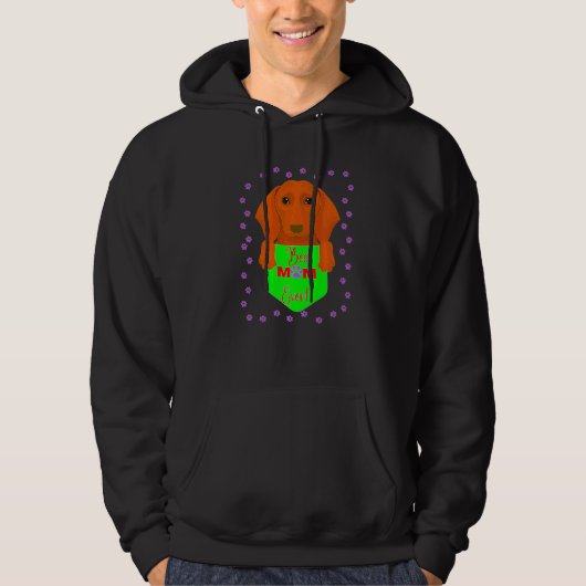 Dachshund Pet Funny Wiener Dog Best Dog Mam Ever Hoodie (Voorkant)