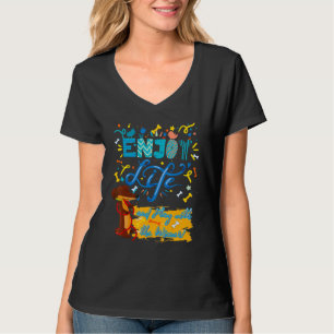 DACHSHUND PET FUNNY WIENER DOG GENIET LIFE POSITI T-SHIRT
