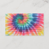 Dachshund Pet Grooming Stropdas geverfd Rainbow Pr Visitekaartje (Achterkant)