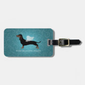 Dachshund - Pet Loss Memorial Design Bagagelabel (Voorkant horizontaal)