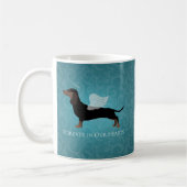 Dachshund - Pet Loss Memorial Design Koffiemok (Links)