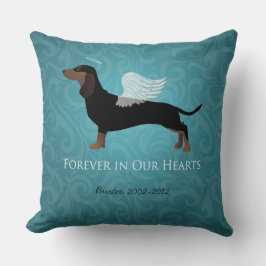 Dachshund - Pet Loss Memorial Design Kussen