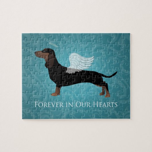 Dachshund - Pet Loss Memorial Design Legpuzzel (Horizontaal)