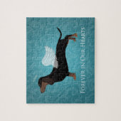 Dachshund - Pet Loss Memorial Design Legpuzzel (Verticaal)